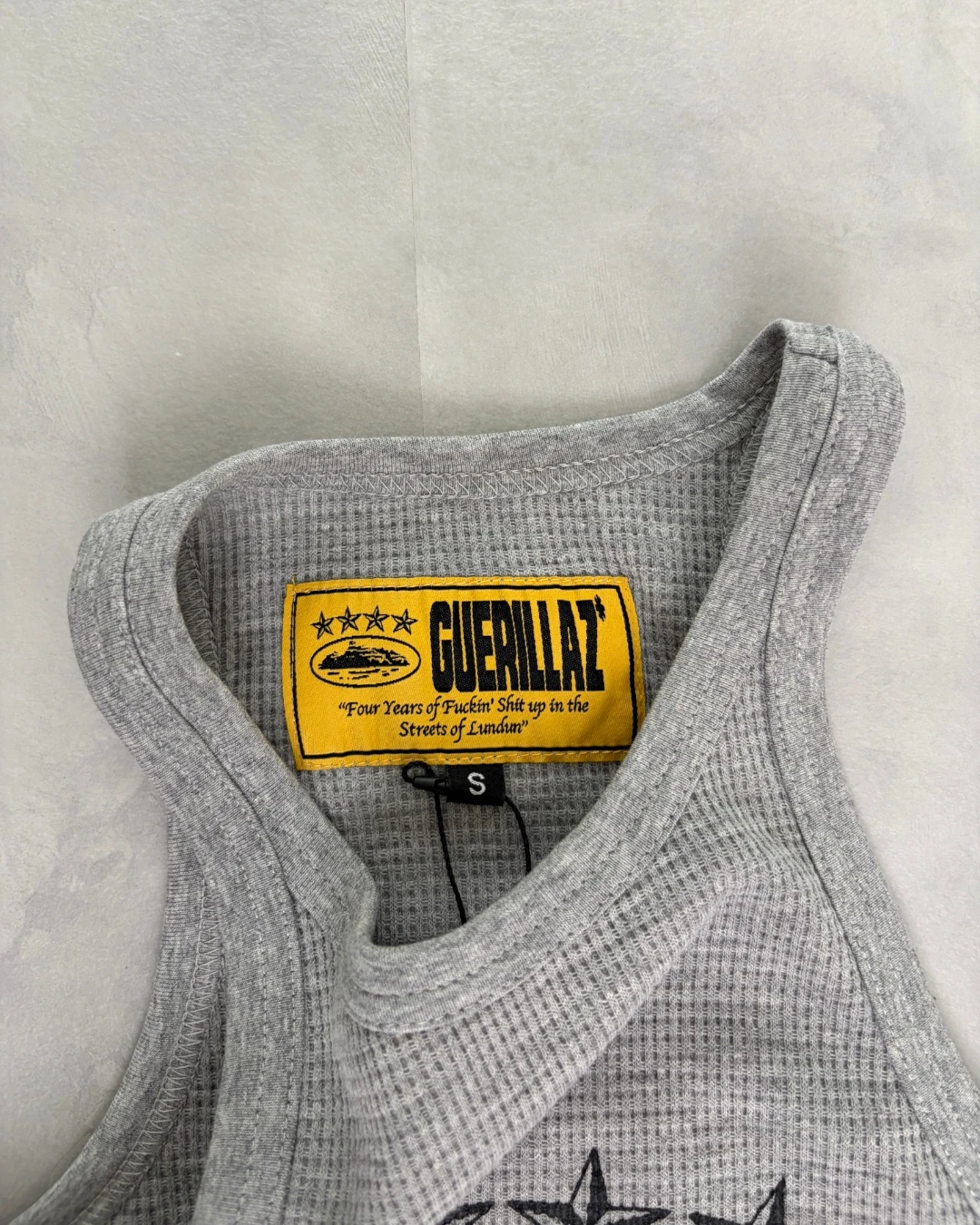 Corteiz 4 Starz Alcatraz Tank Top grey – (NEW) / L