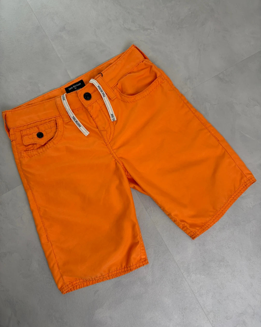True Religion Orange Swimshorts W28