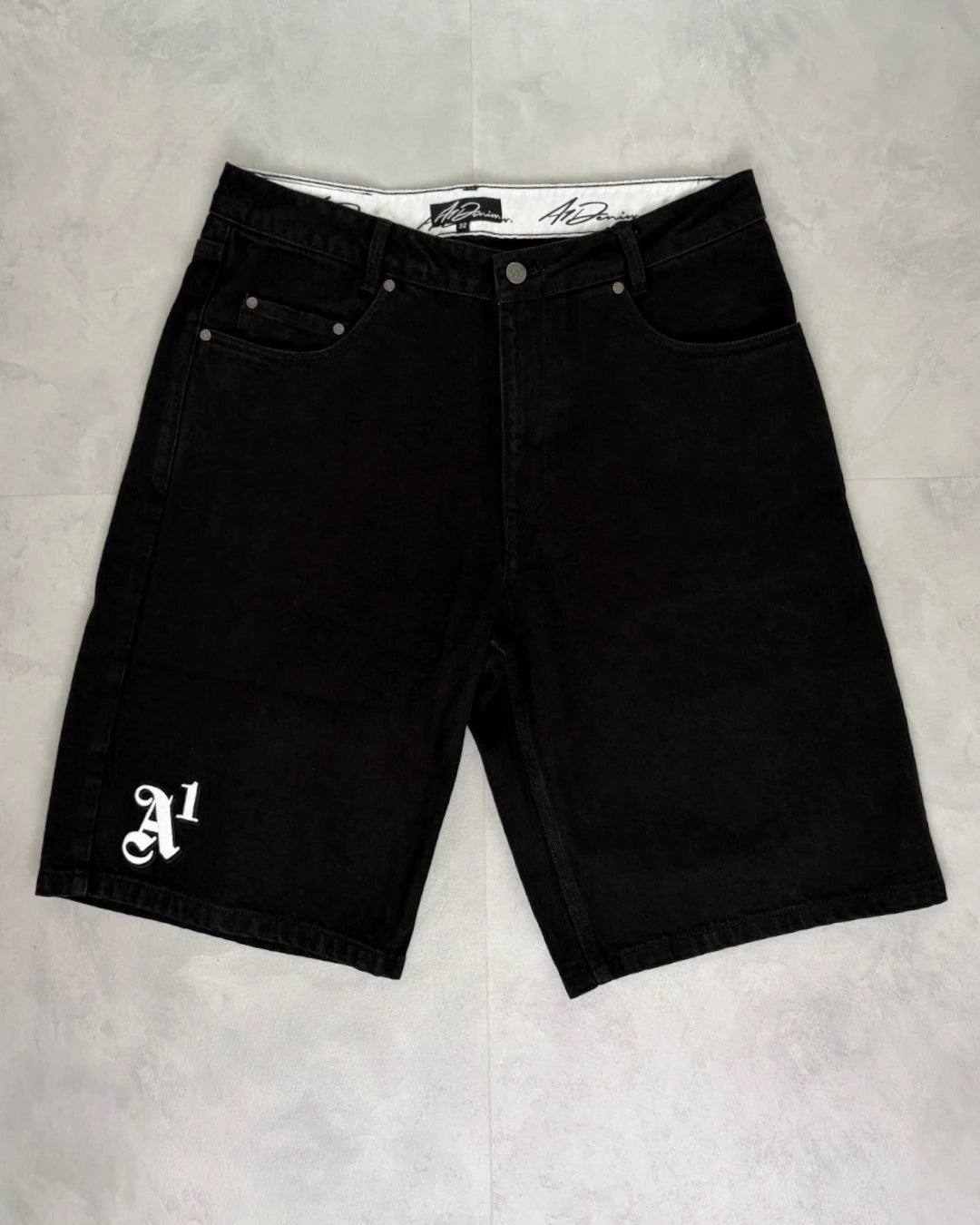 A1 Denim Jorts black