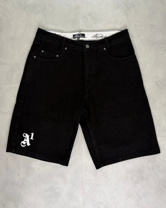 A1 Denim Jorts black