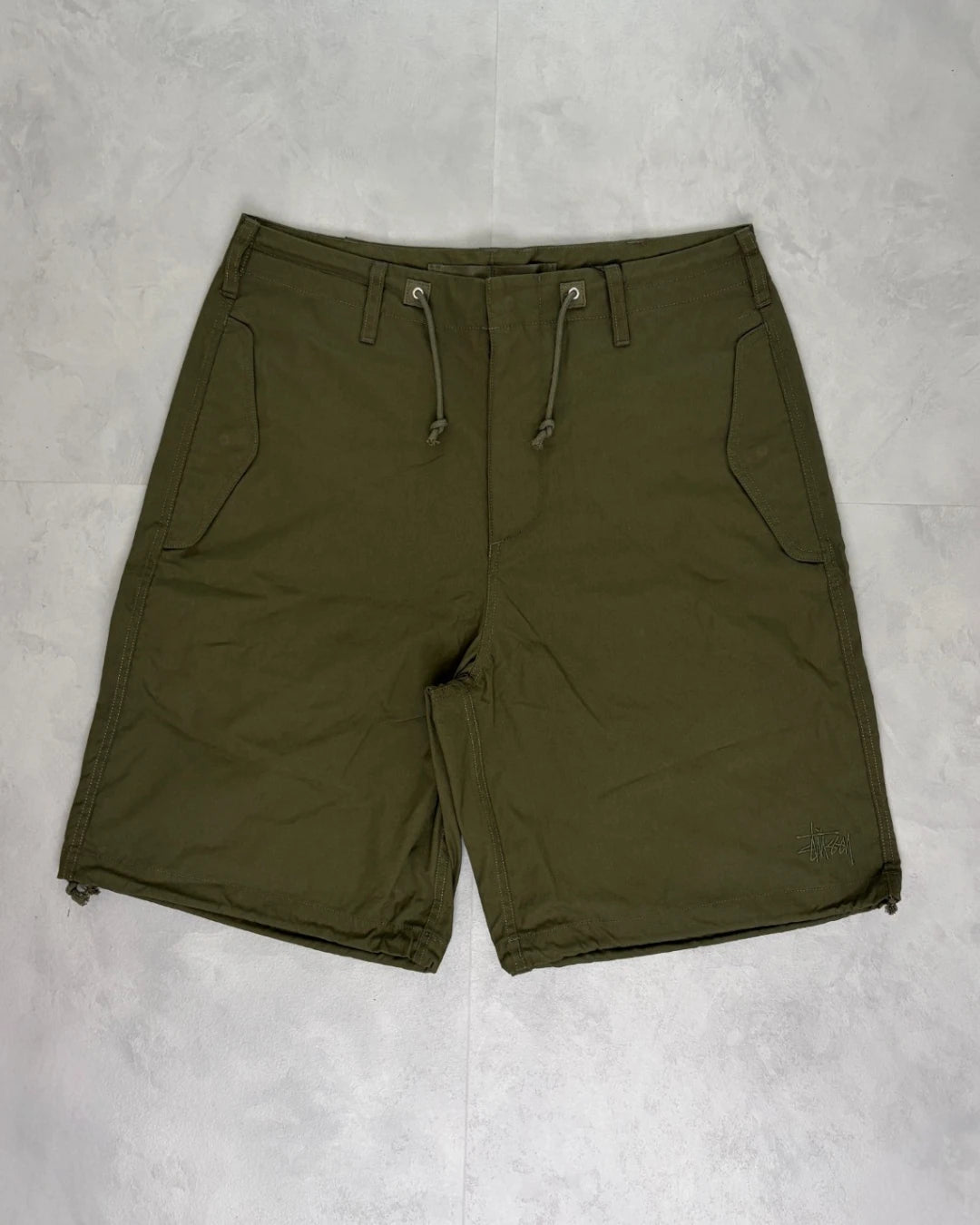 Stussy Olive Surplus Shorts