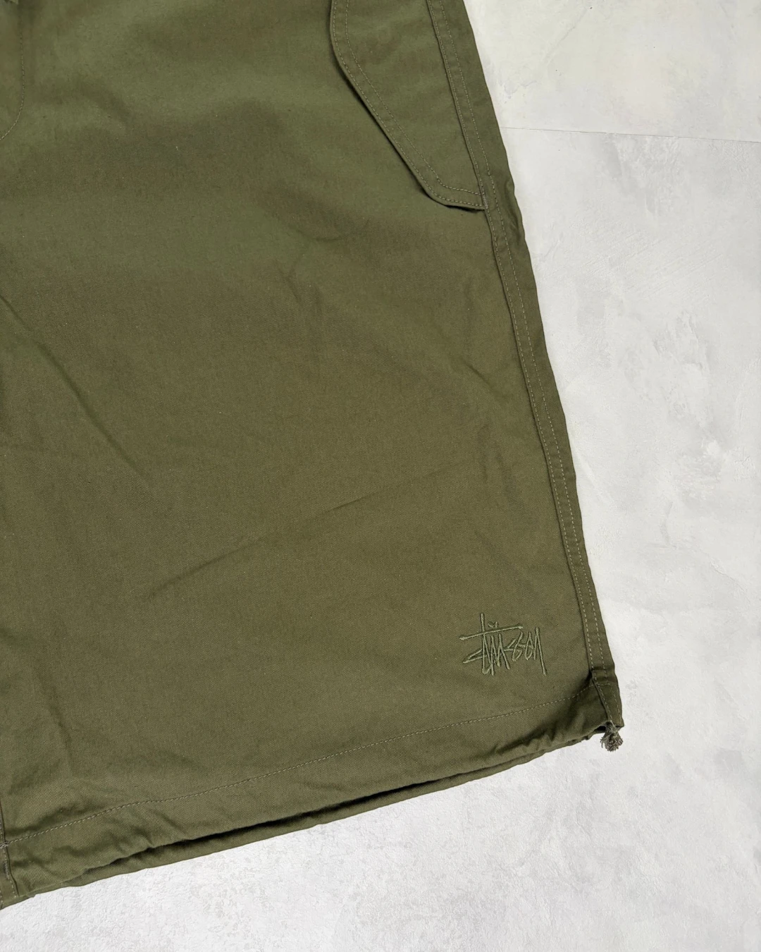 Stussy Olive Surplus Shorts