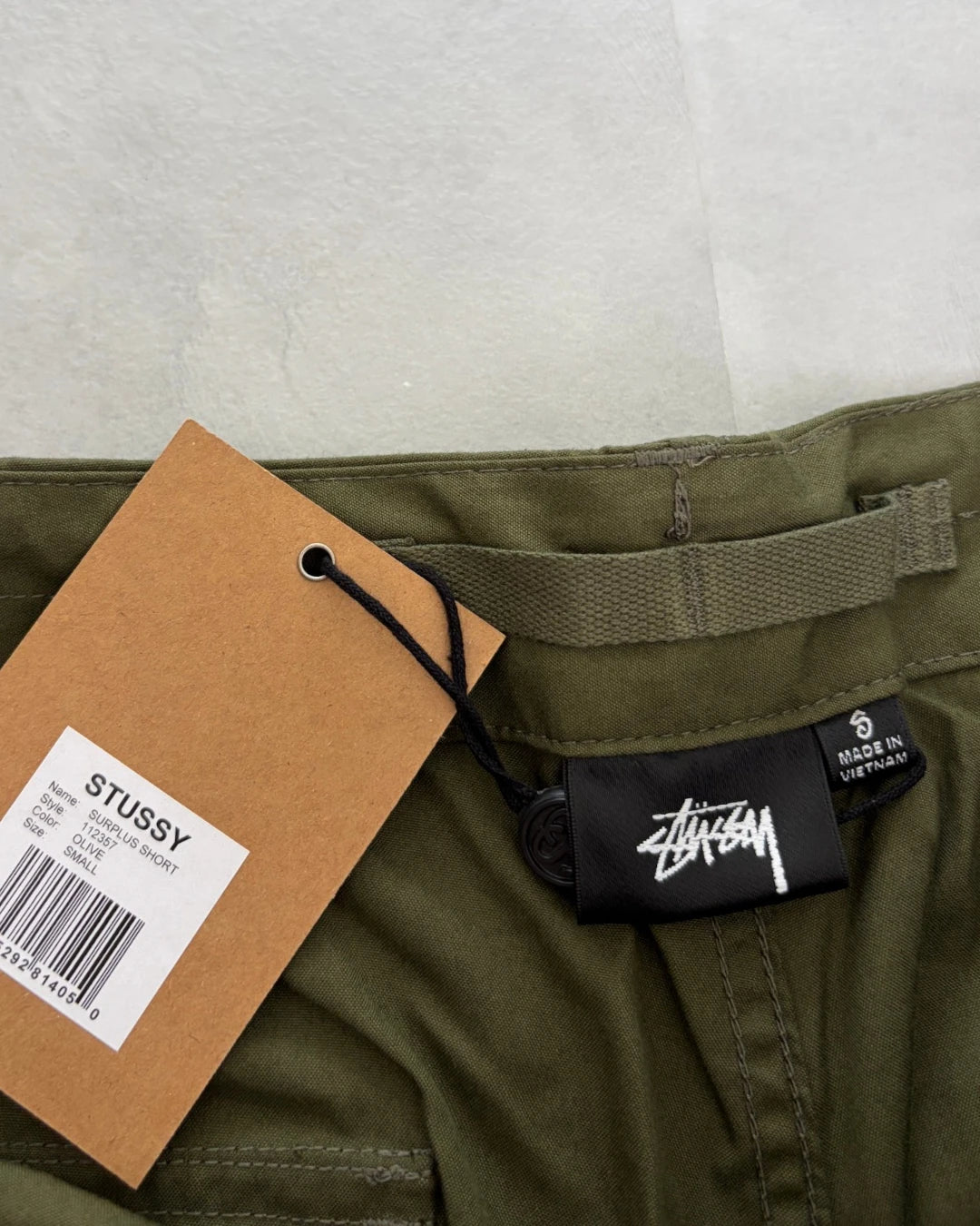Stussy Olive Surplus Shorts