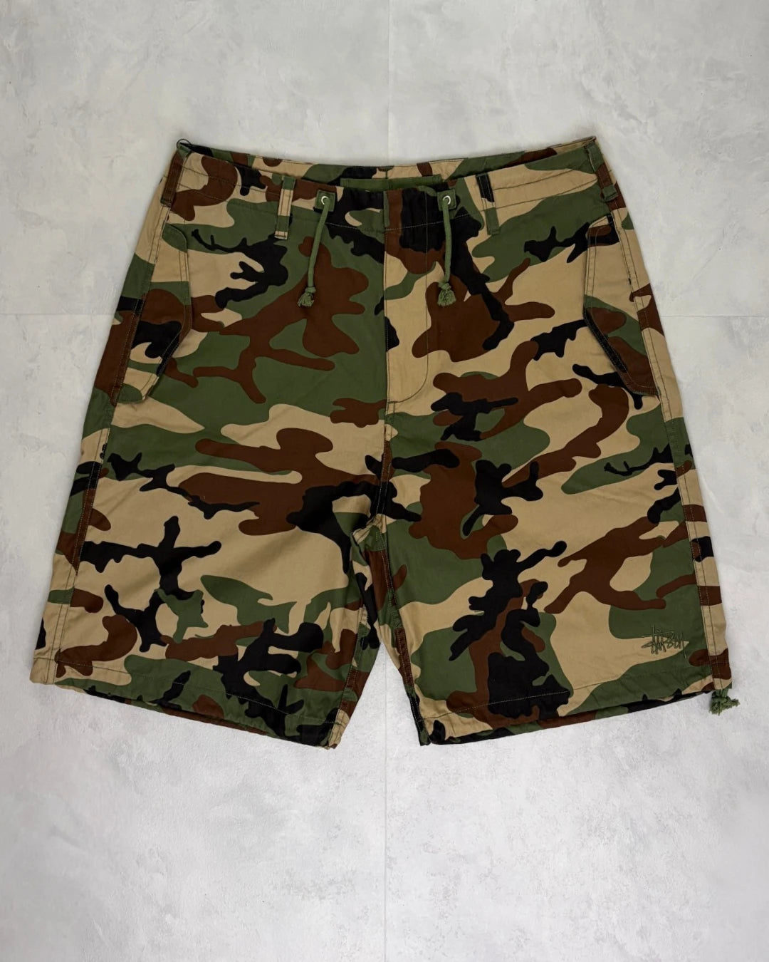 Stussy Woodland Camo Surplus Shorts