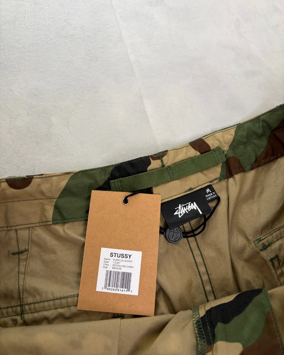Stussy Woodland Camo Surplus Shorts