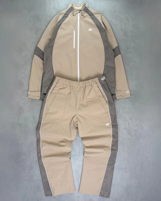 SynaWorld Moto Tracksuit Full Set beige - XXL
