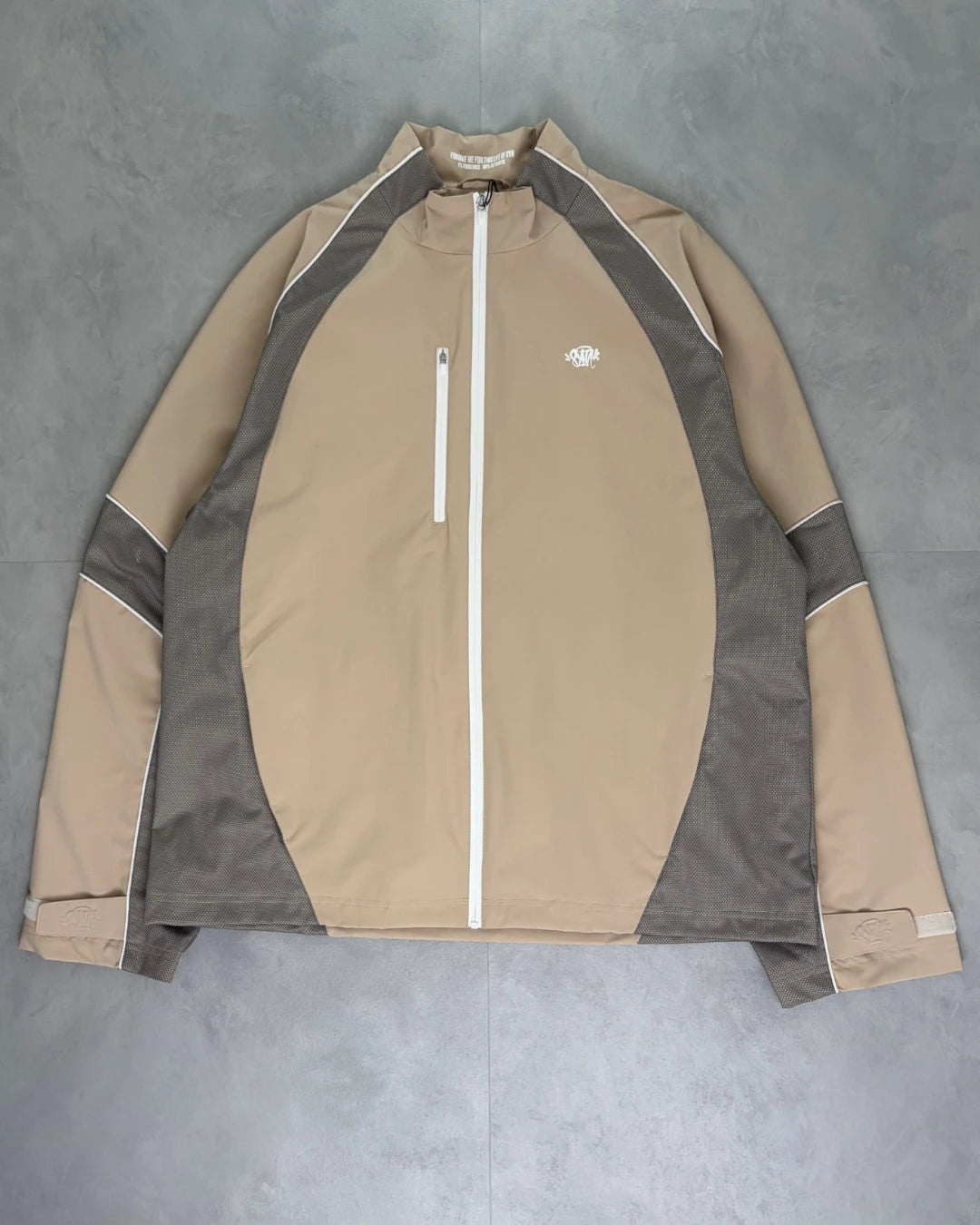 SynaWorld Moto Tracksuit Full Set beige - XXL