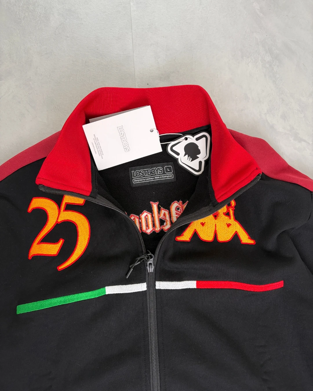Lostboys Track Jacket black / red – L