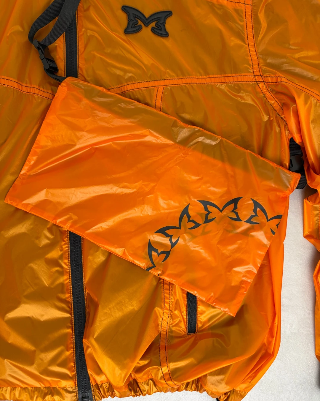 Mertra Nylon Jacket orange with Bag – (NEW) / XS