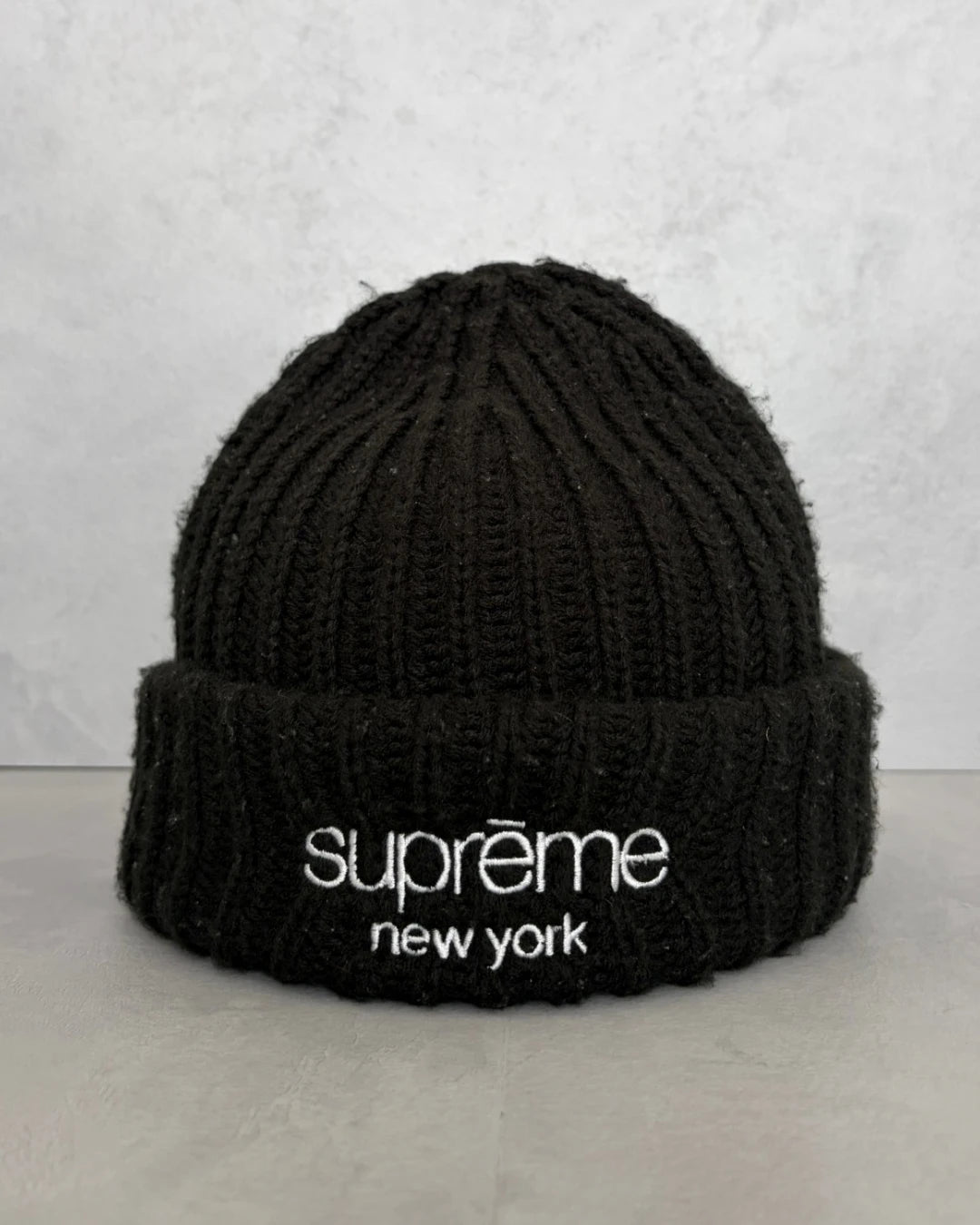 Supreme New York Thick Rib Beanie black - OS