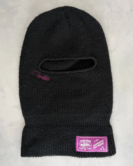 Corteiz Knitted Balaclava black / purple - OS