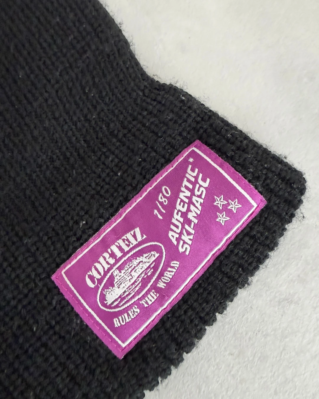Corteiz Knitted Balaclava black / purple - OS