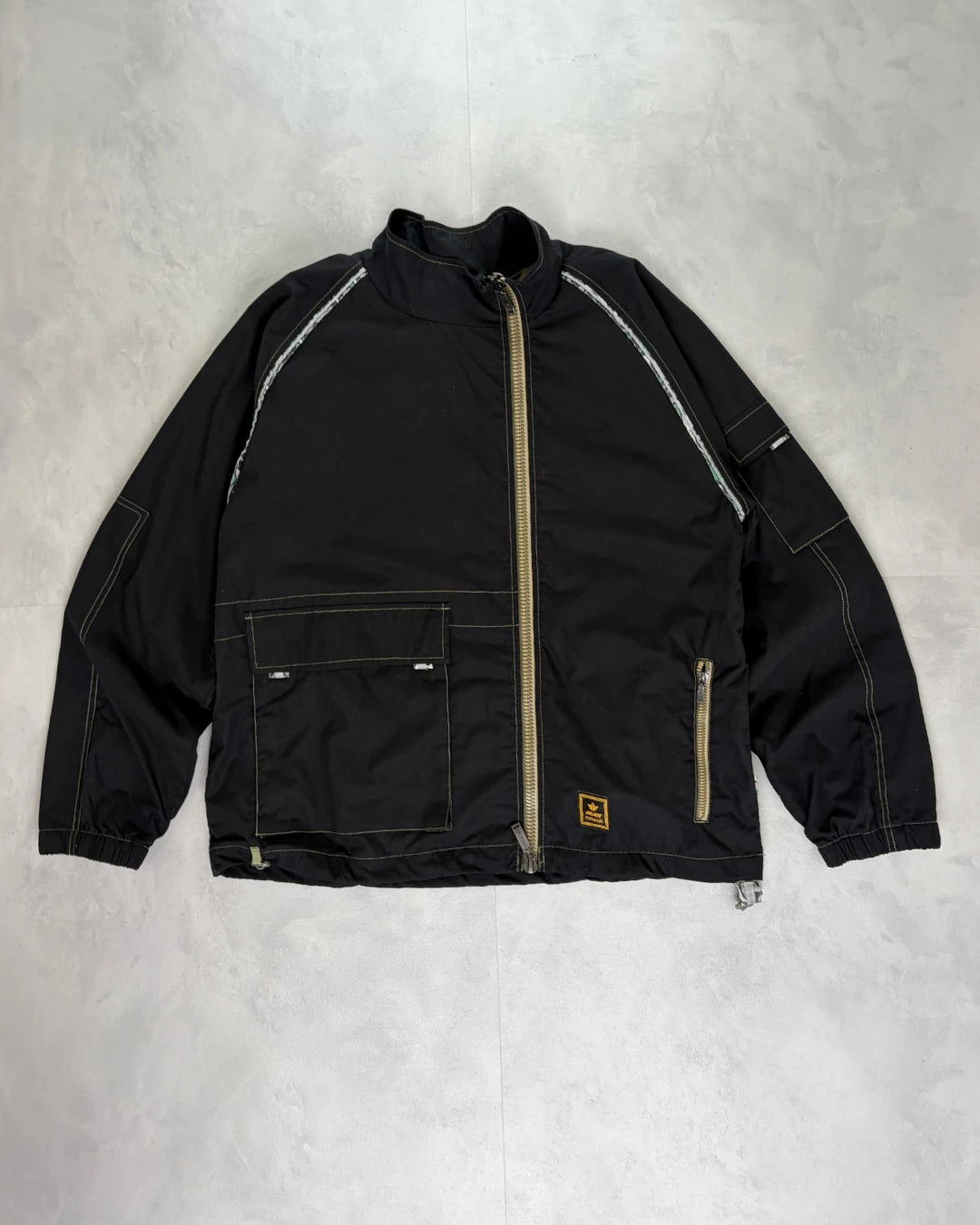 Palace X Maharishi Asymmetric Track Jacket black - L