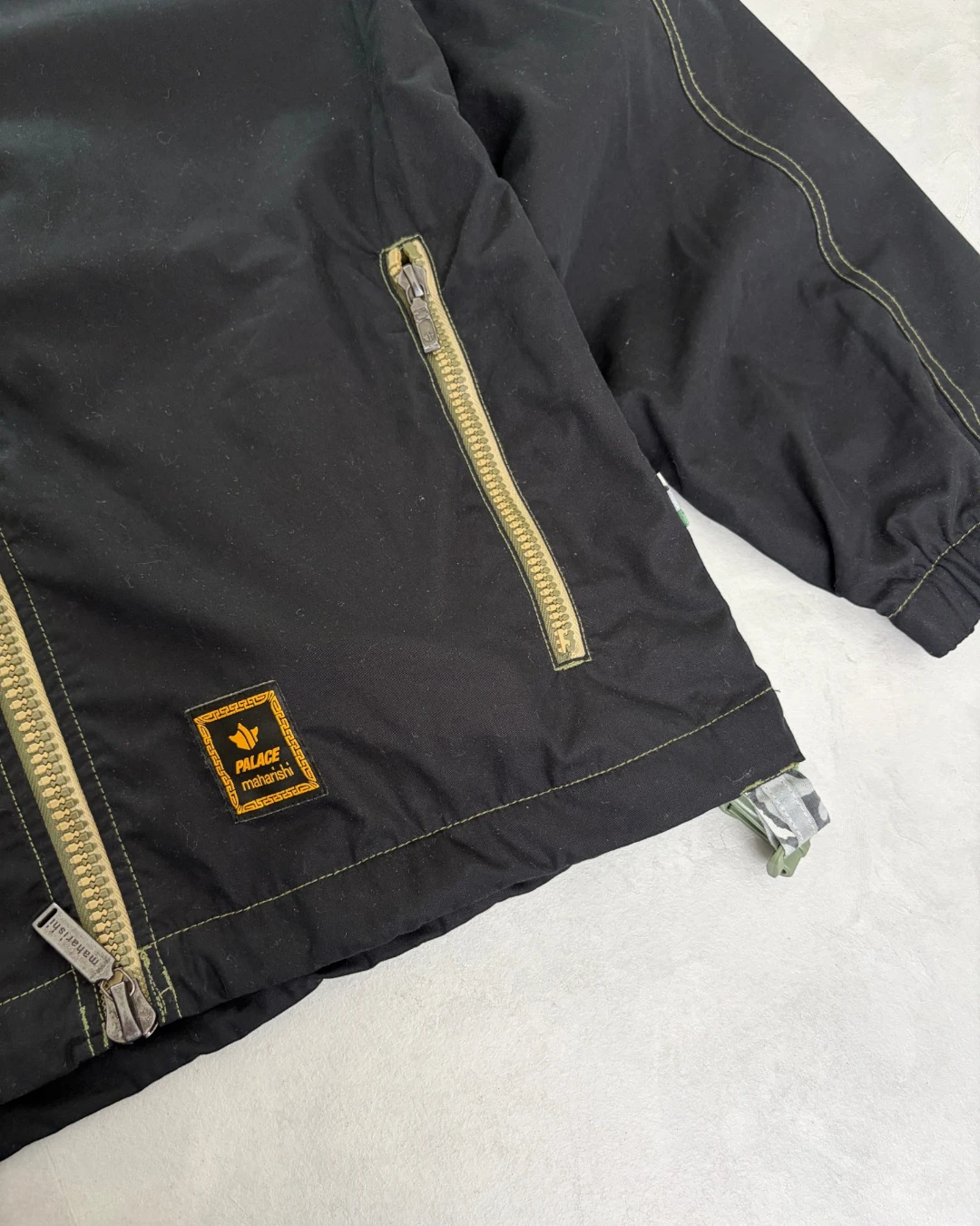 Palace X Maharishi Asymmetric Track Jacket black - L
