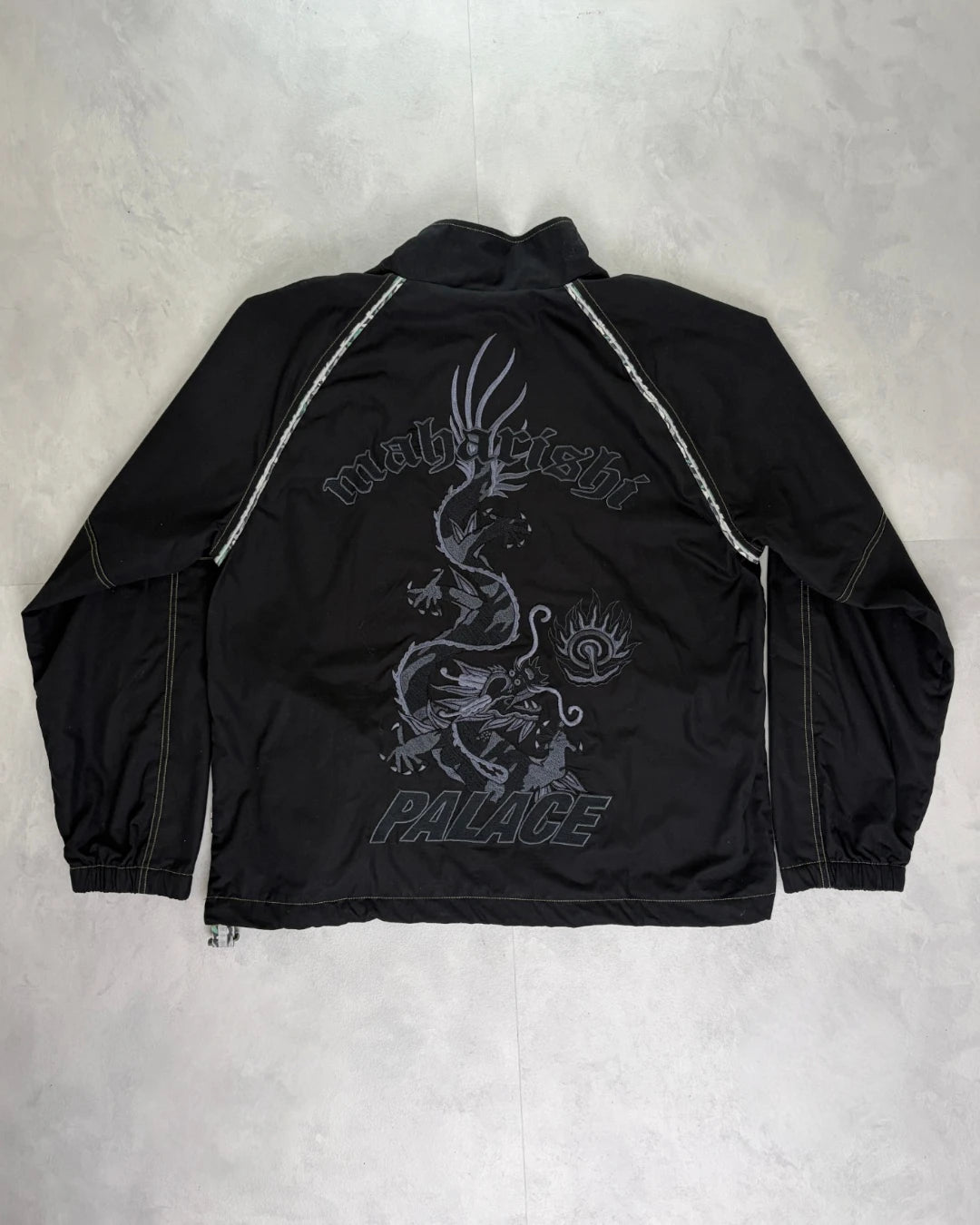 Palace X Maharishi Asymmetric Track Jacket black - L