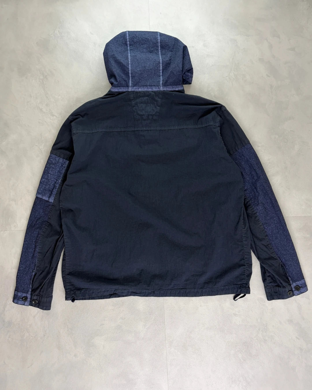 Palace X C.P. Company 50 Fili Heavy Mixed Hooded Jacket navy blue - XL