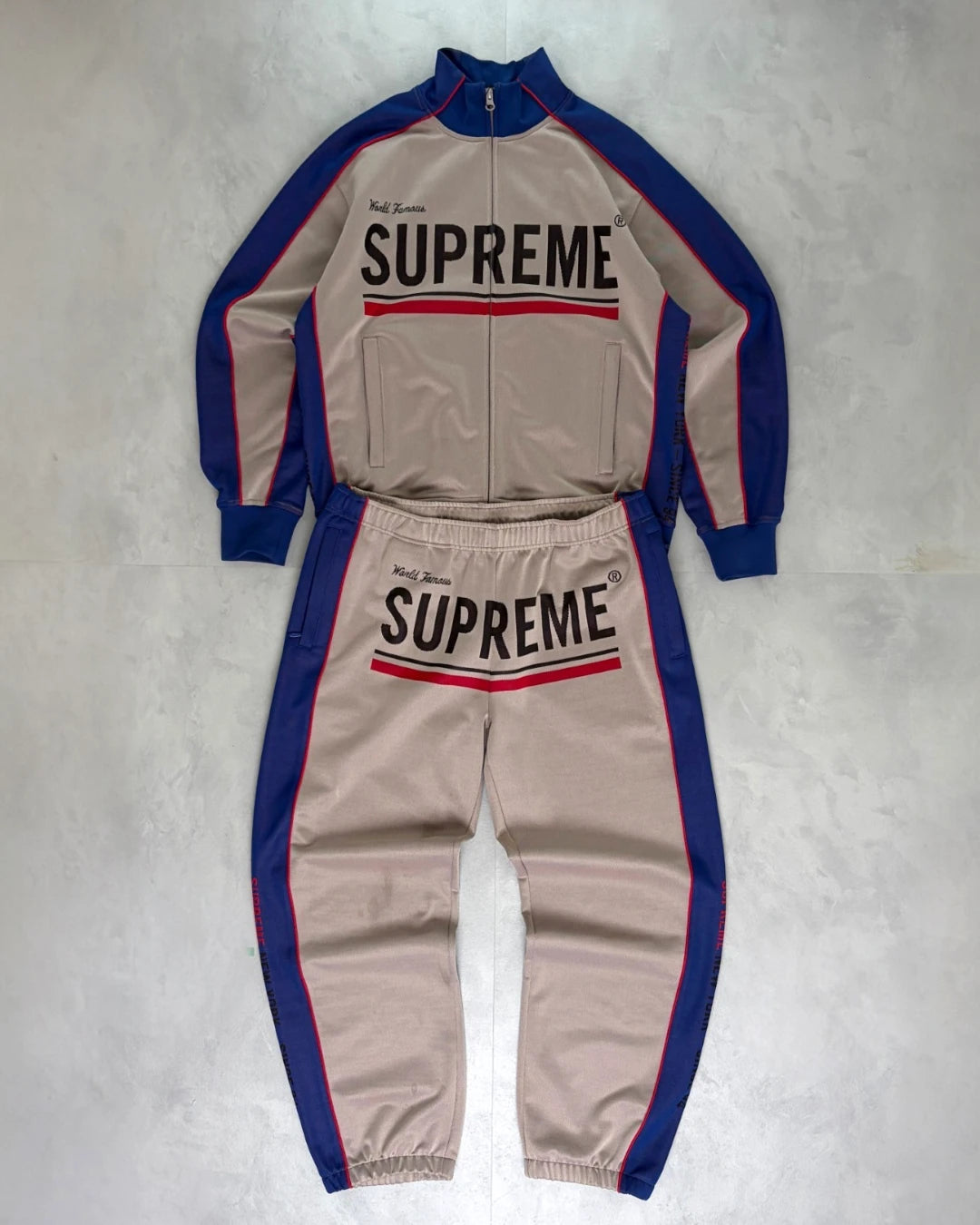 Supreme World Famous Jacquard Stone Full Tracksuit – (GRADE A) / M