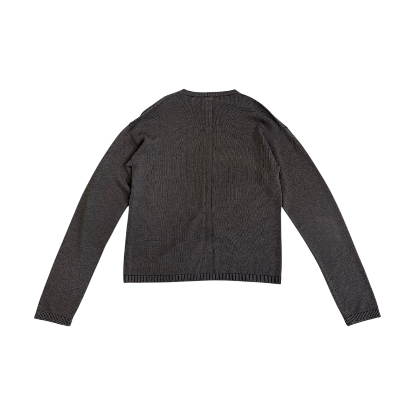 Rick Owens Penta Pointelle Knit Wool Sweater black - M