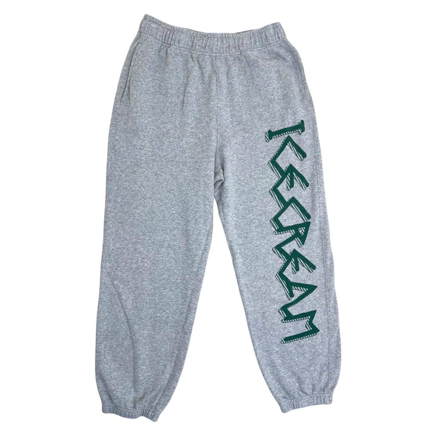 Ice Cream Green Script Logo Joggers grey - M