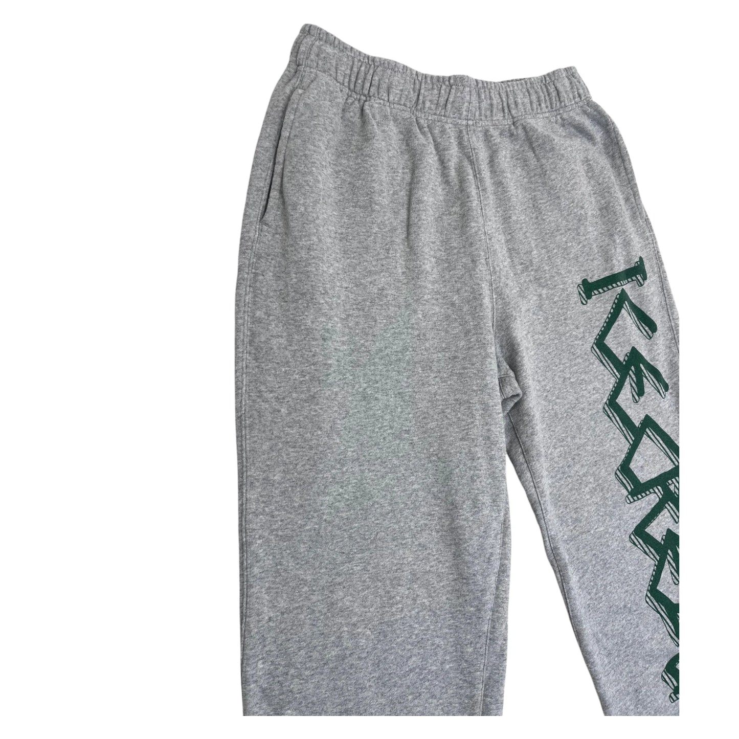 Ice Cream Green Script Logo Joggers grey - M