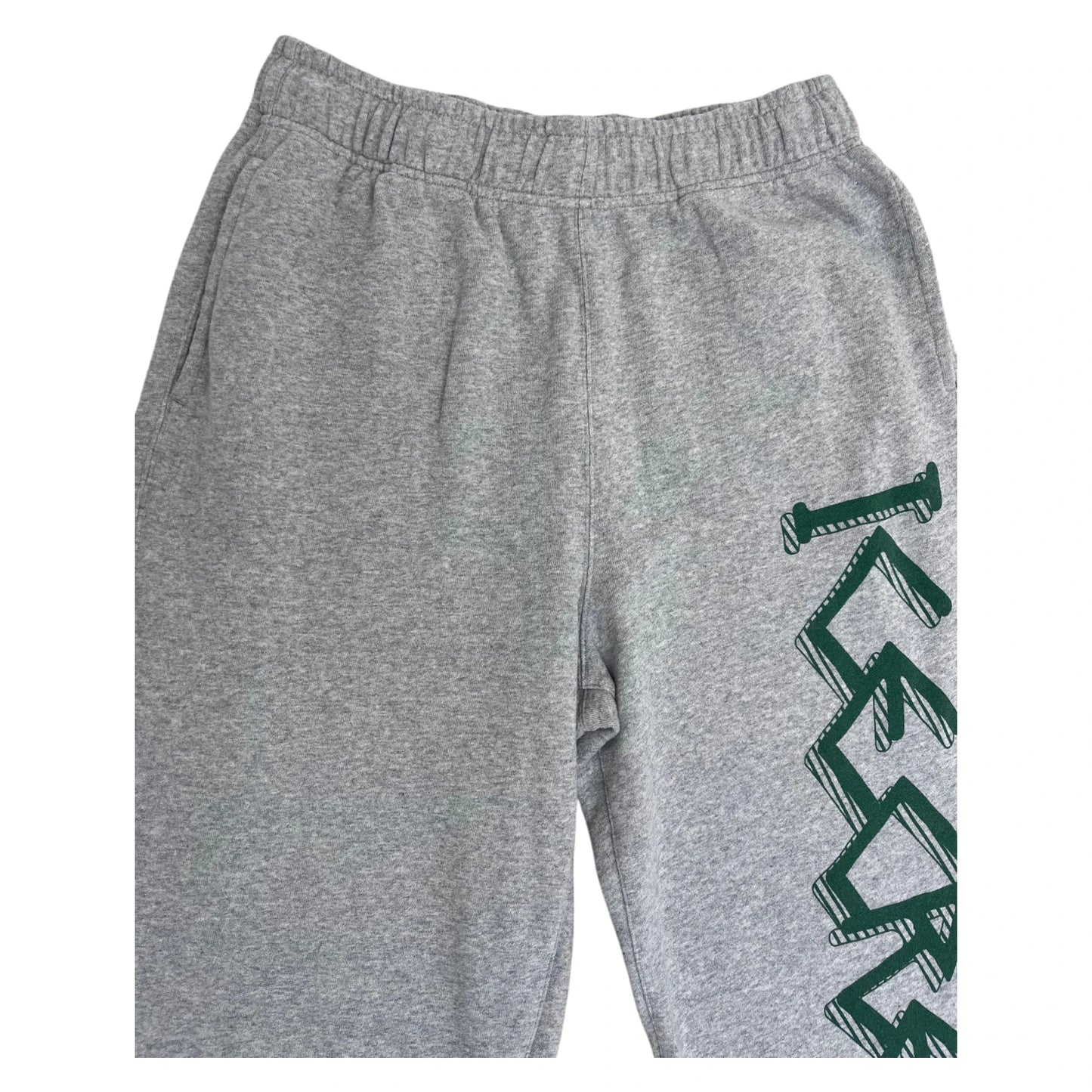 Ice Cream Green Script Logo Joggers grey - M