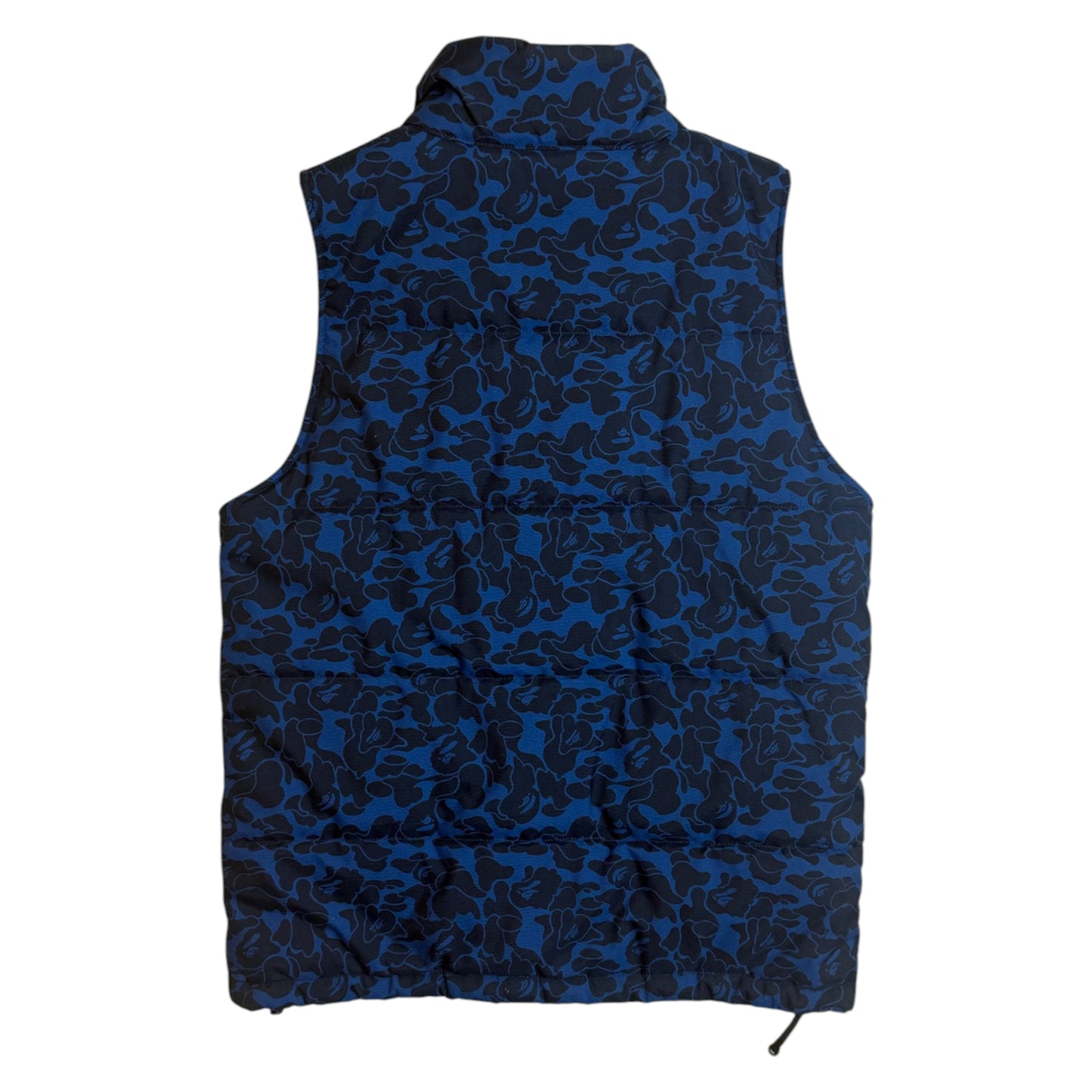 Bape Camo Down Gilet blue - S