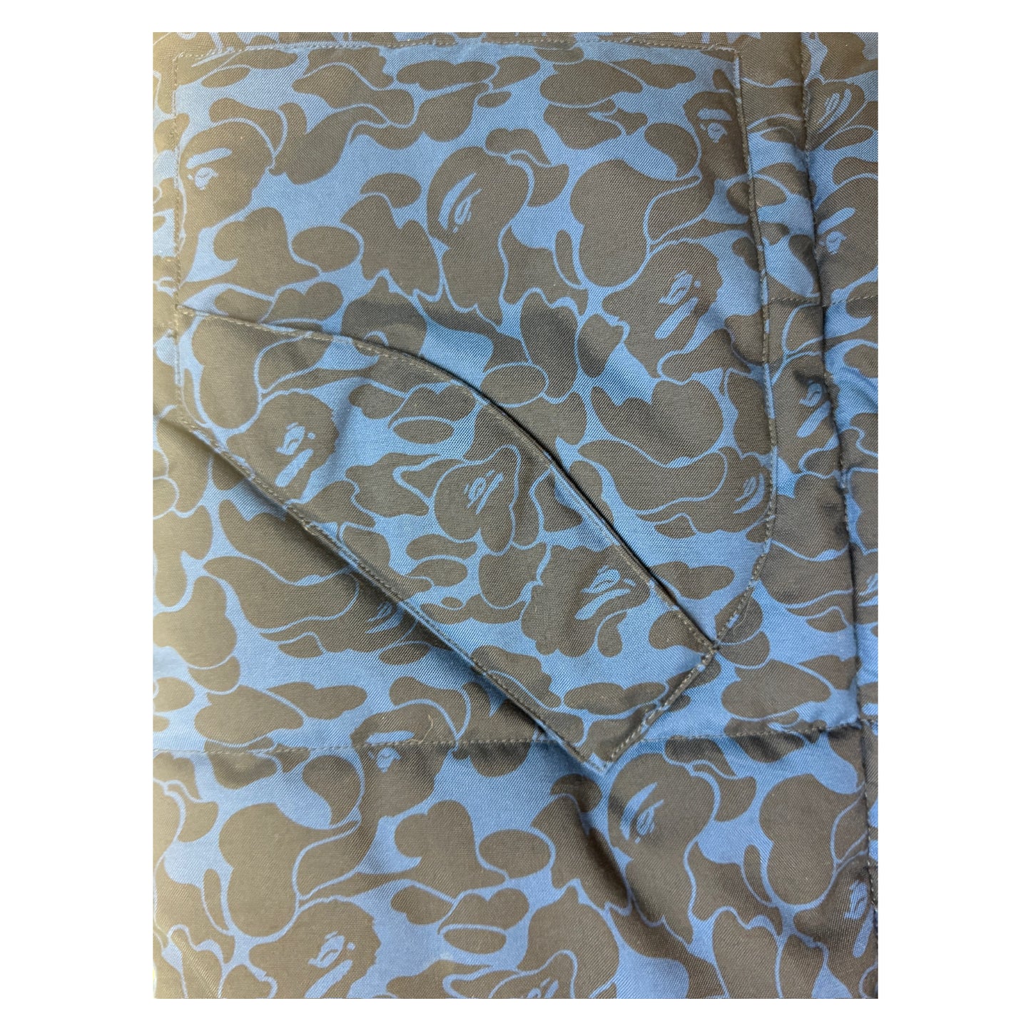 Bape Camo Down Gilet blue - S