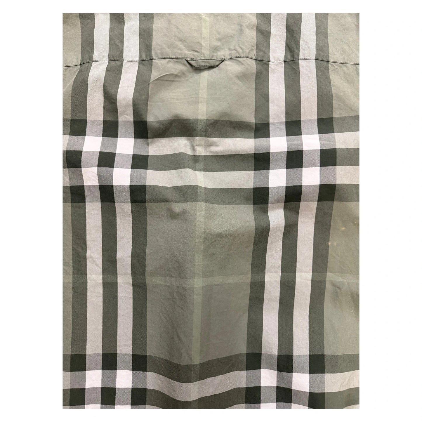 Burberry Plaid Cropped Shirt green - XS