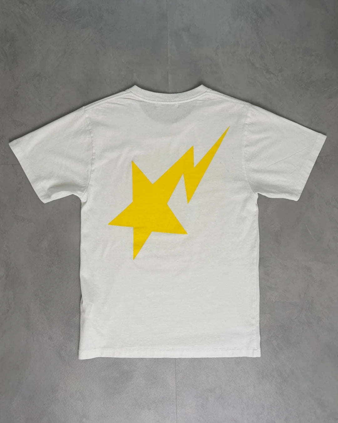 Bape Double Logo Graphic T Shirt white  - S
