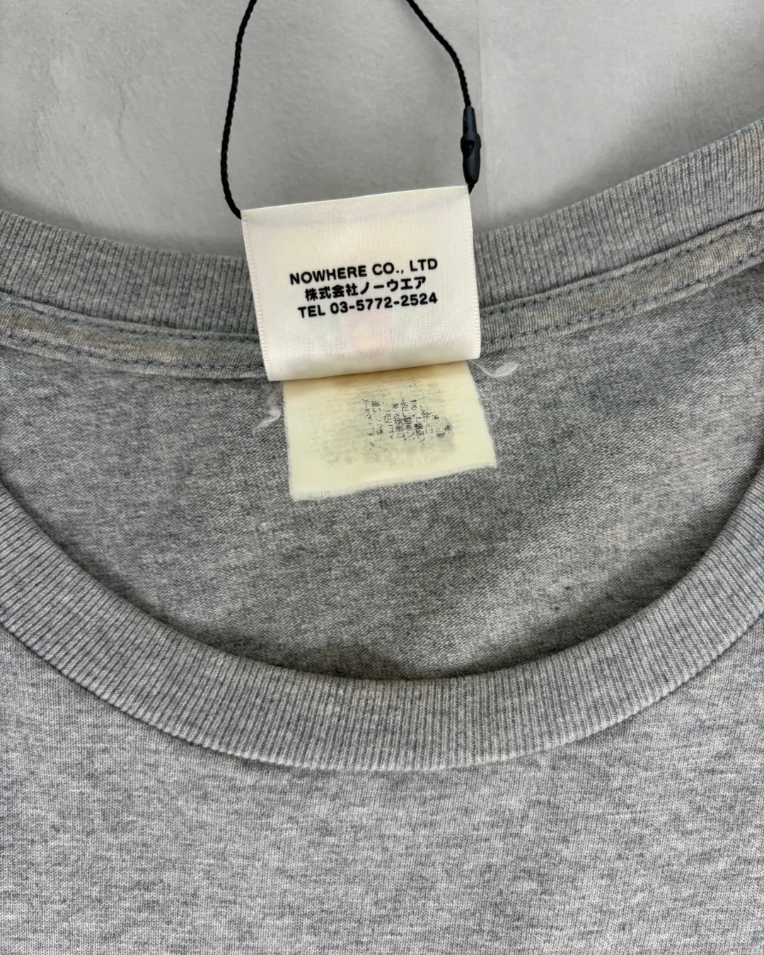 Bape Busy Works Circle Classic Logo T Shirt grey - L