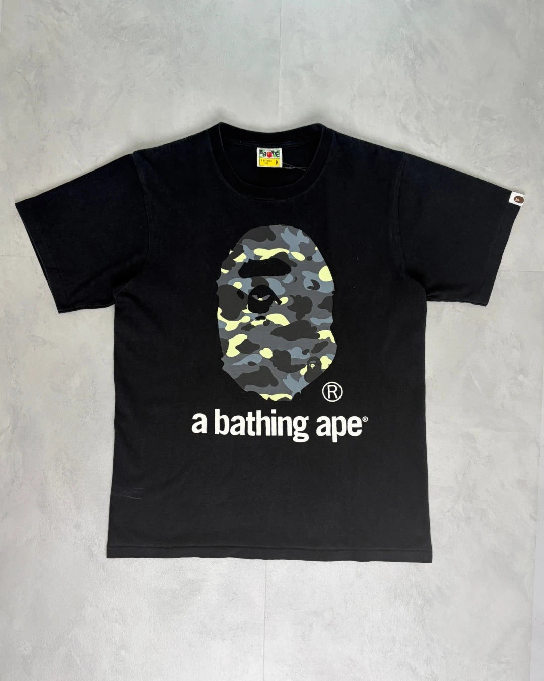 Bape Ape Head Camo T Shirt black - M