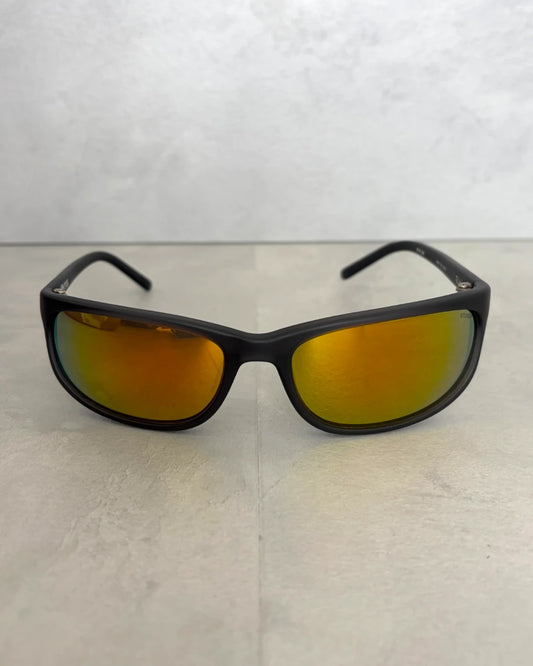 Stussy Julian Sunglasses Frost black / orange Mirror Lens – OS