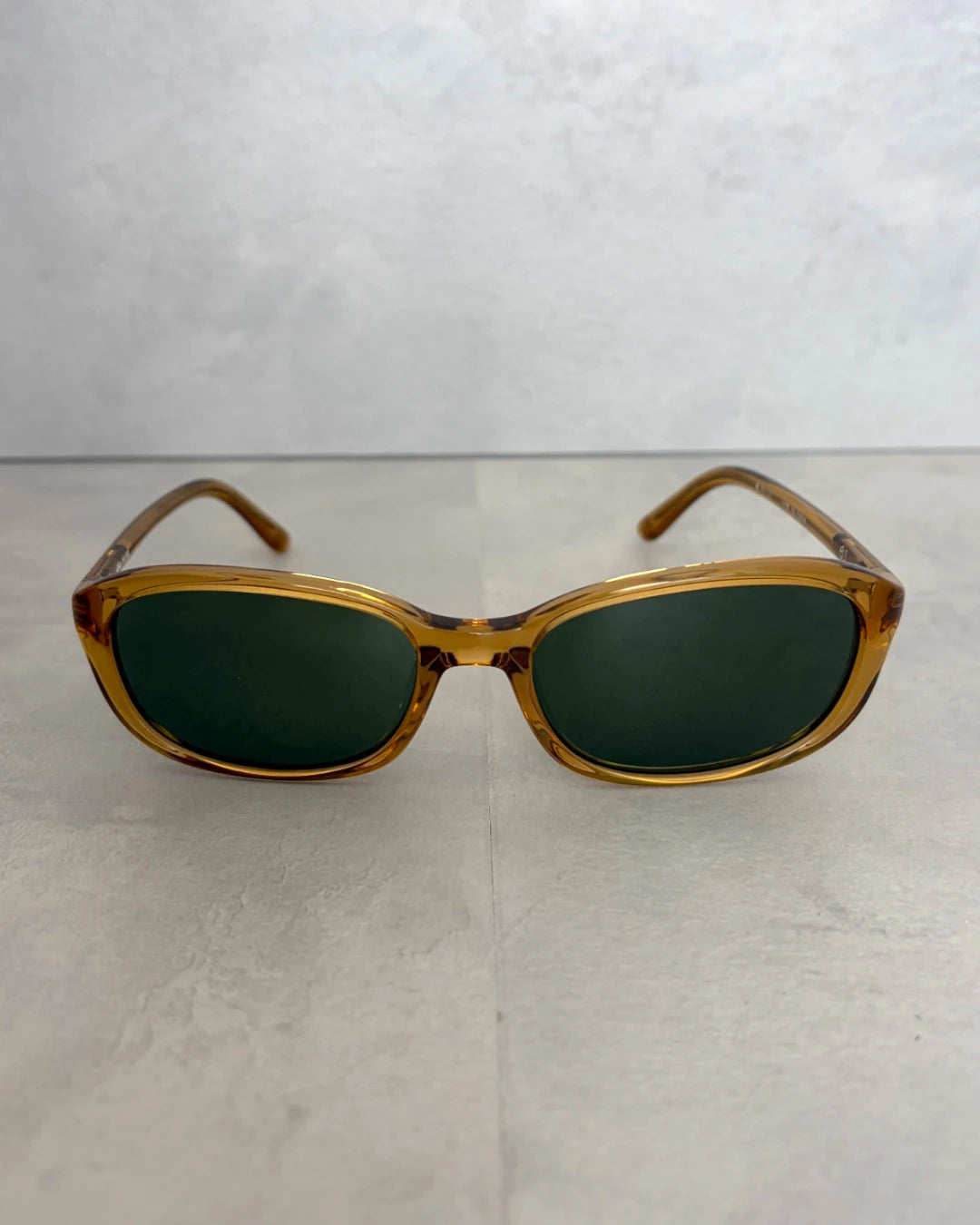 Stussy Eli Sunglasses honey / dark green lens – OS