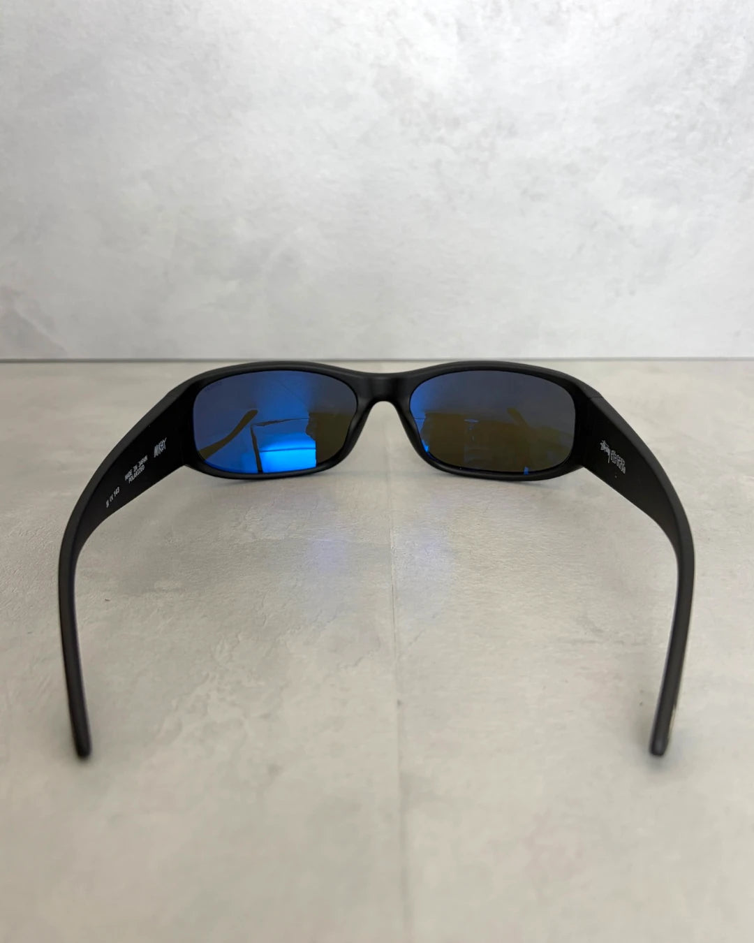 Stussy Mikey Sunglasses Rubber black / Polarized blue lens – OS