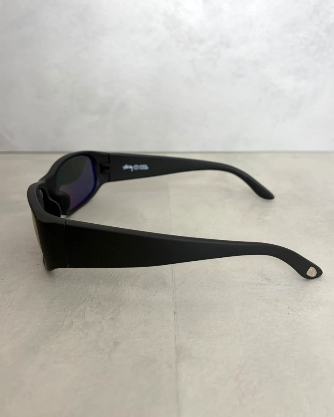 Stussy Mikey Sunglasses Rubber black / Polarized blue lens – OS