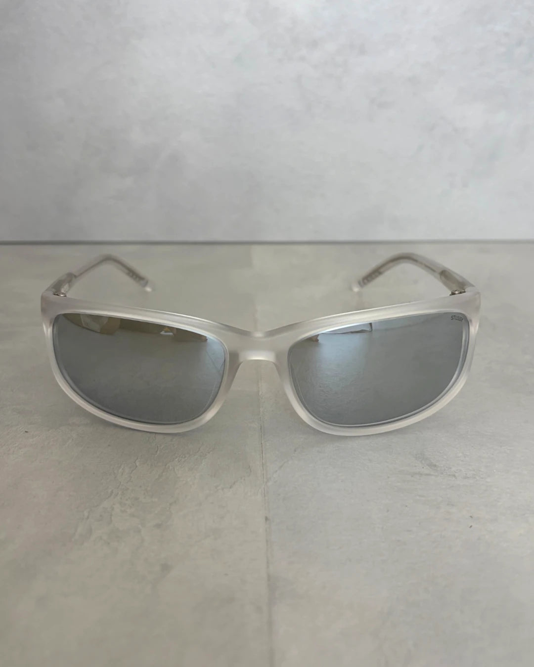 Stussy Julian Sunglasses Frost Clear / Mirrored Lens – OS