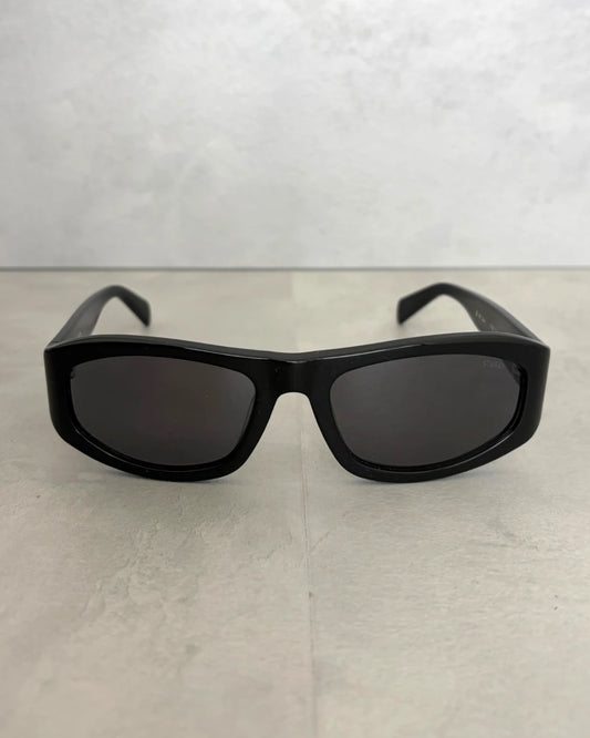 Stussy Landon Sunglasses black / black lens – OS