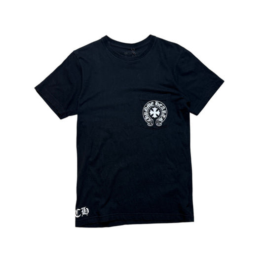 Chrome Hearts Block Text Graphic T-Shirt Black - S