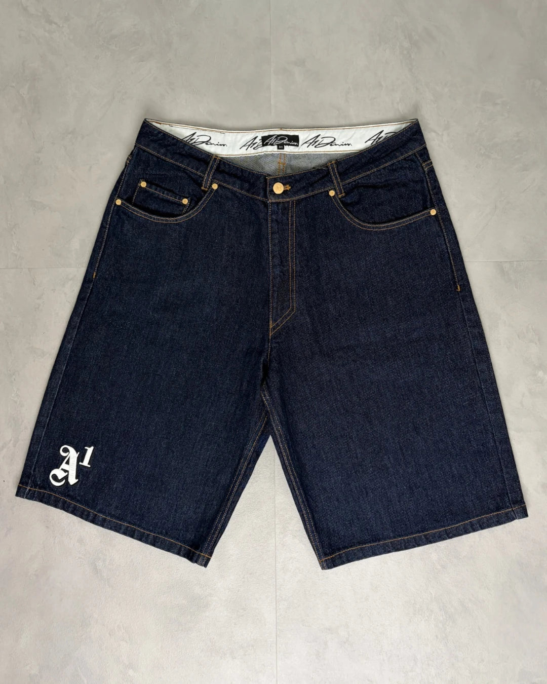 A1 Denim Denim Jorts Indigo