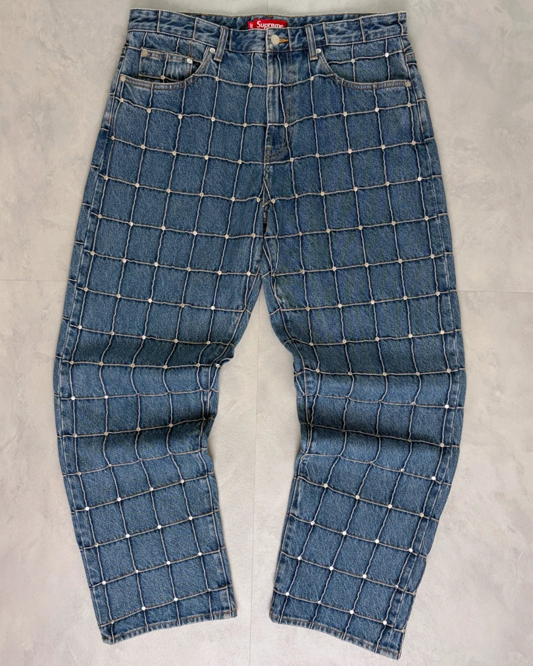 Supreme Studded Seam Jeans