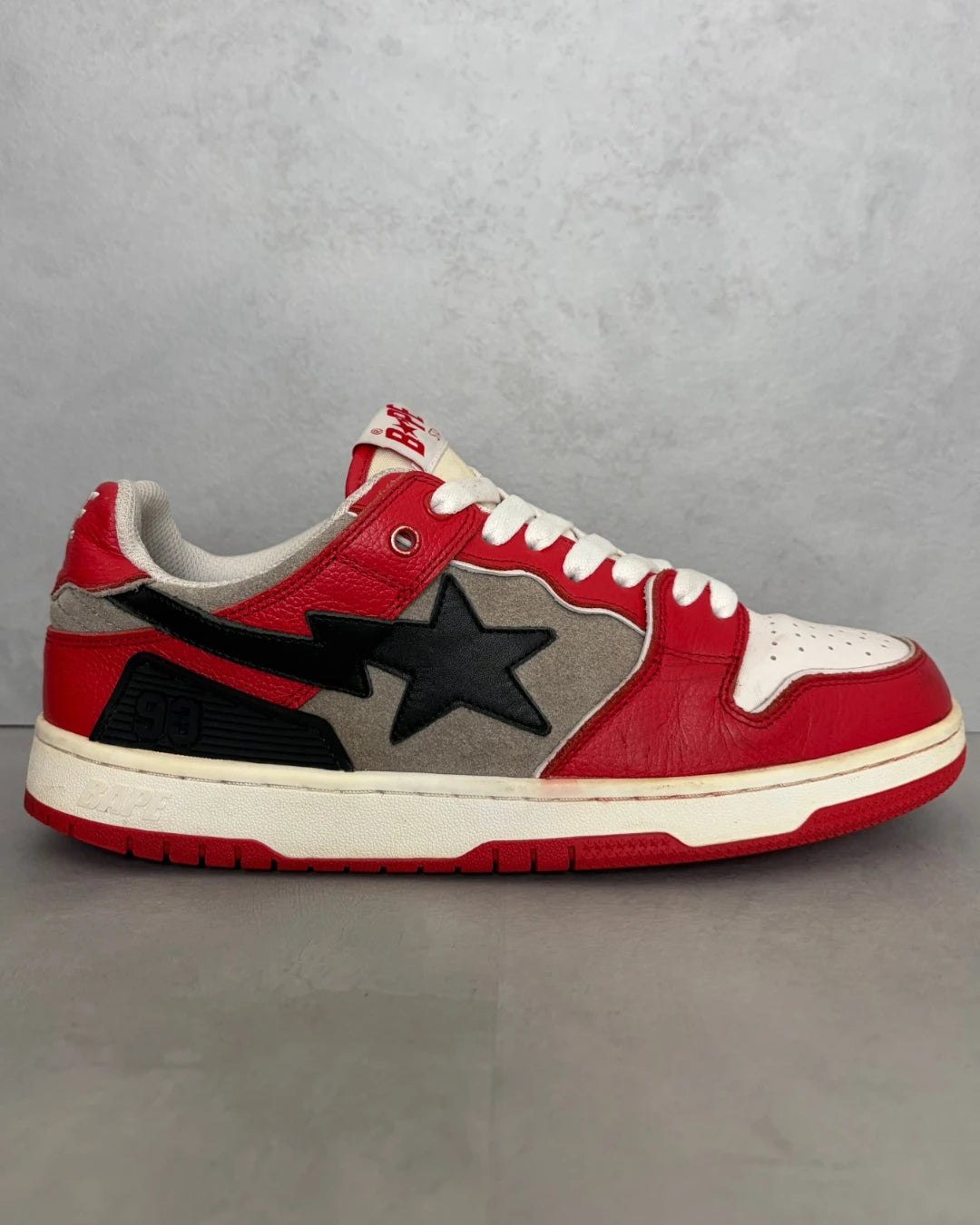 Bape Sk8 Sta red / grey – UK8