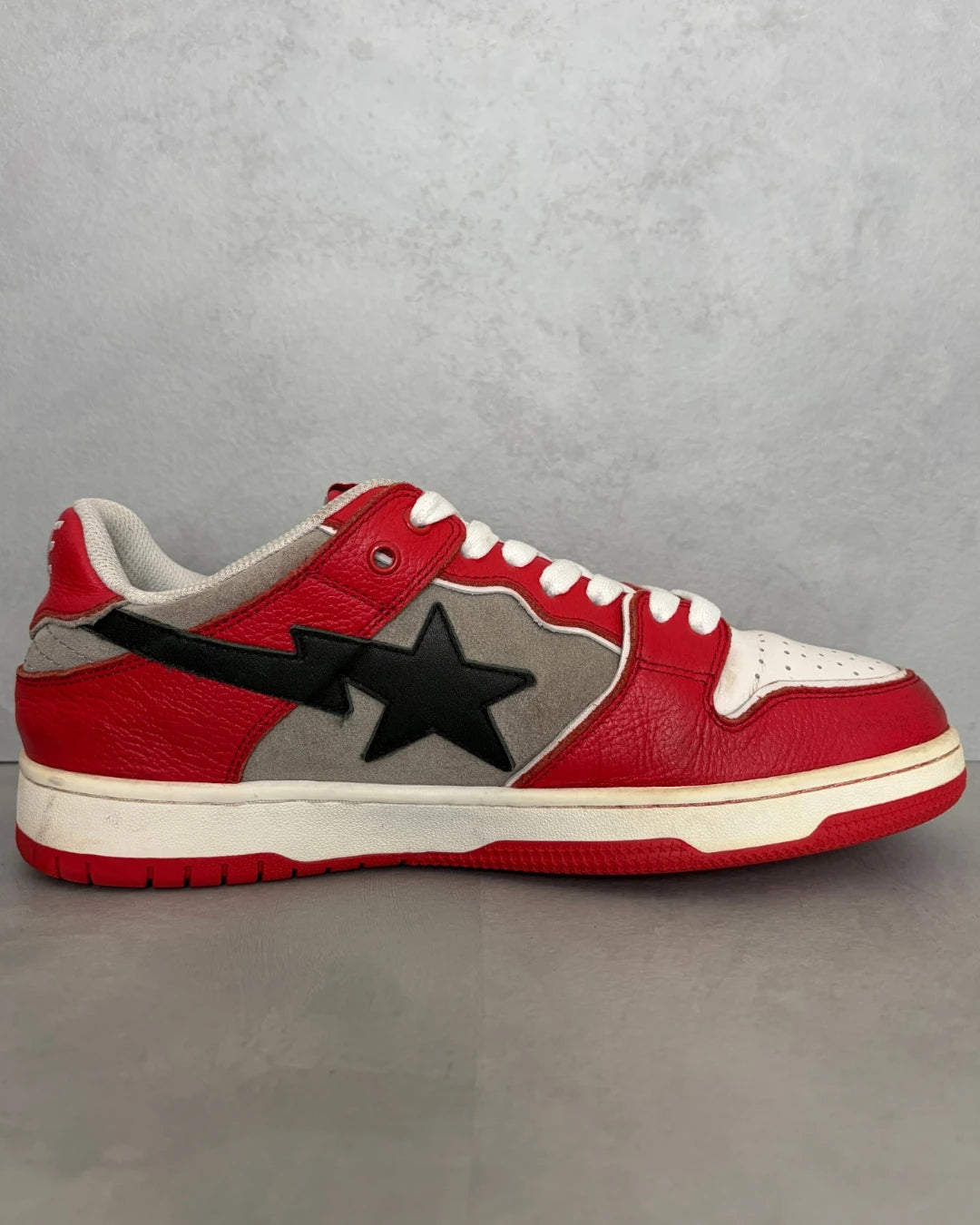 Bape Sk8 Sta red / grey – UK8