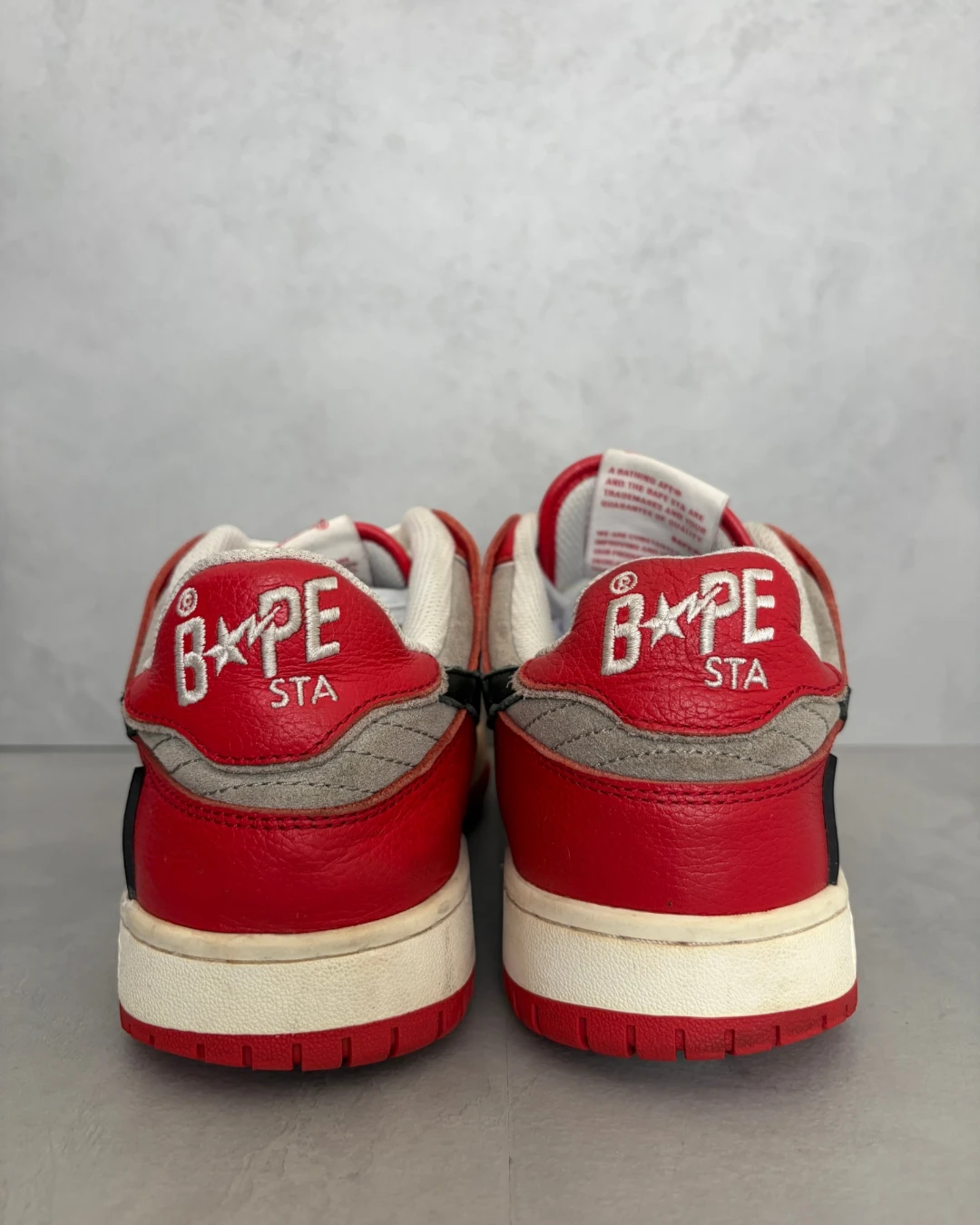 Bape Sk8 Sta red / grey – UK8