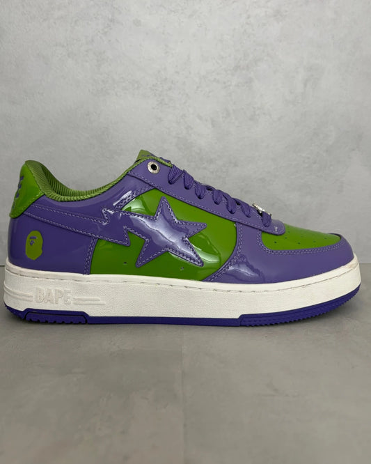 Bape Bapestaz green and purple – UK 9