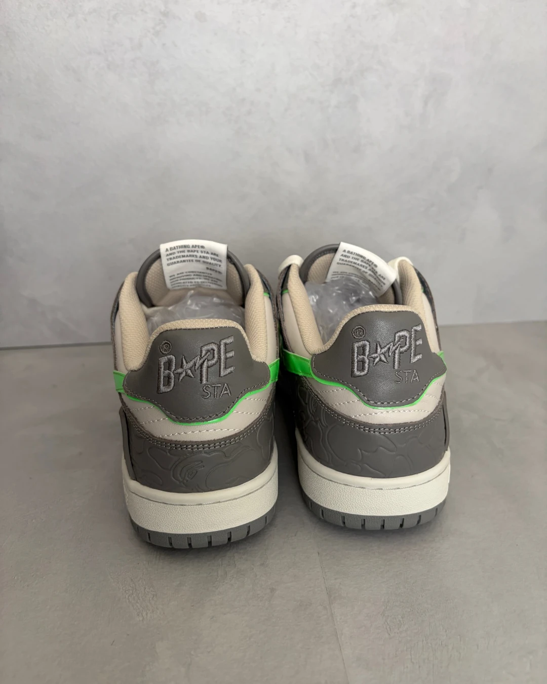 Bape Sk8 Sta grey / green – UK8