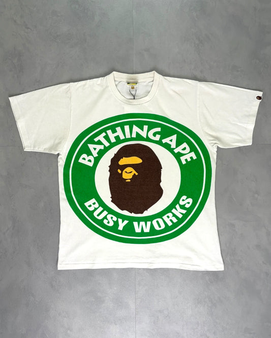 Bape Large Busy Works T Shirt white - M