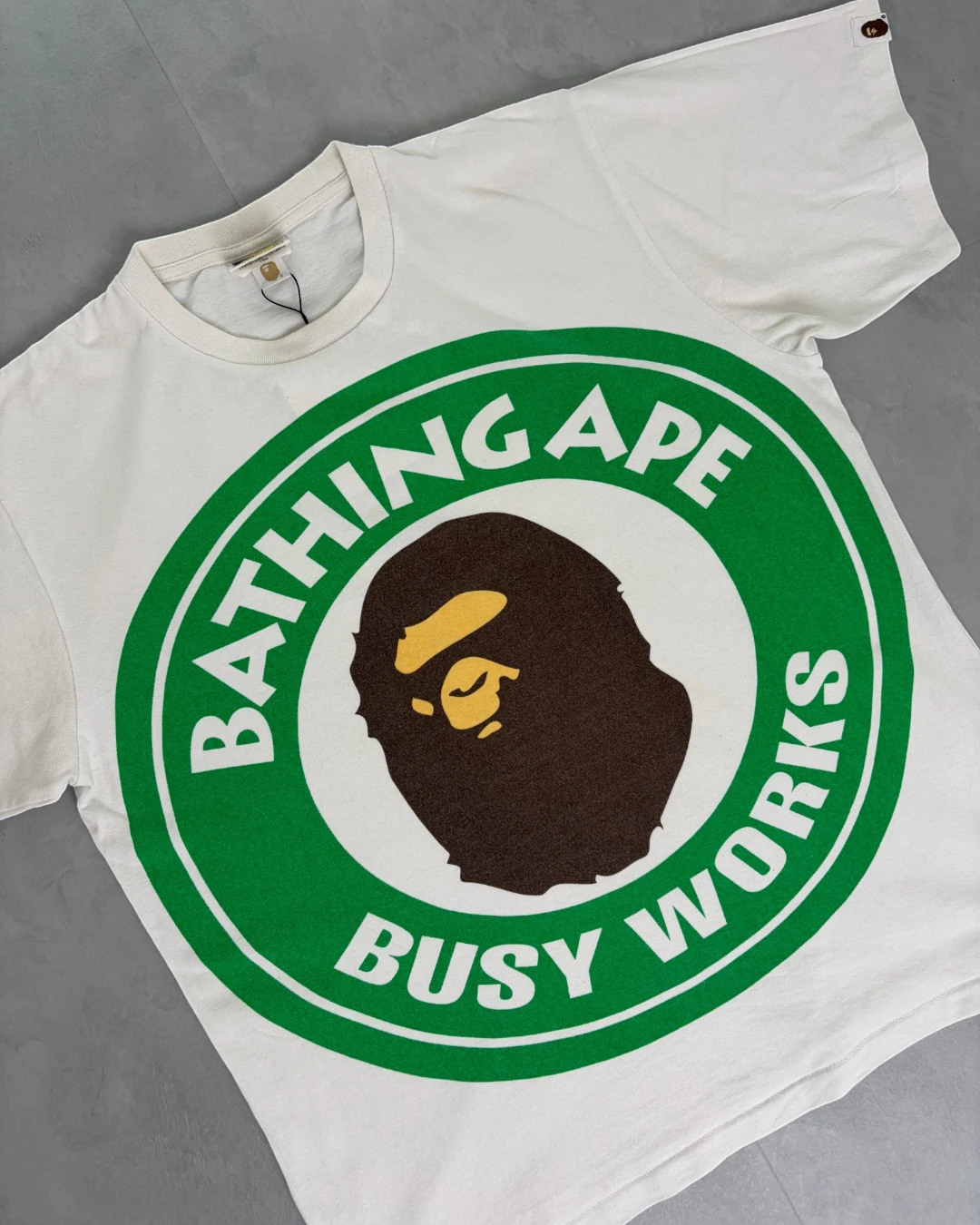 Bape Large Busy Works T Shirt white - M