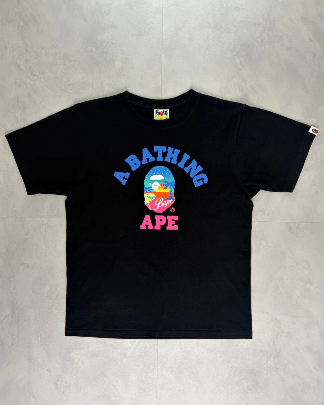 Bape Bathing Sunset Ape T Shirt black - M