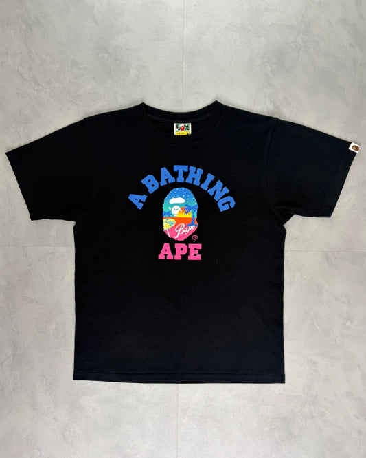Bape Bathing Sunset Ape T Shirt black - M