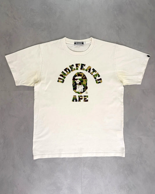 Bape X Undefeated Camo Ape T Shirt white - M
